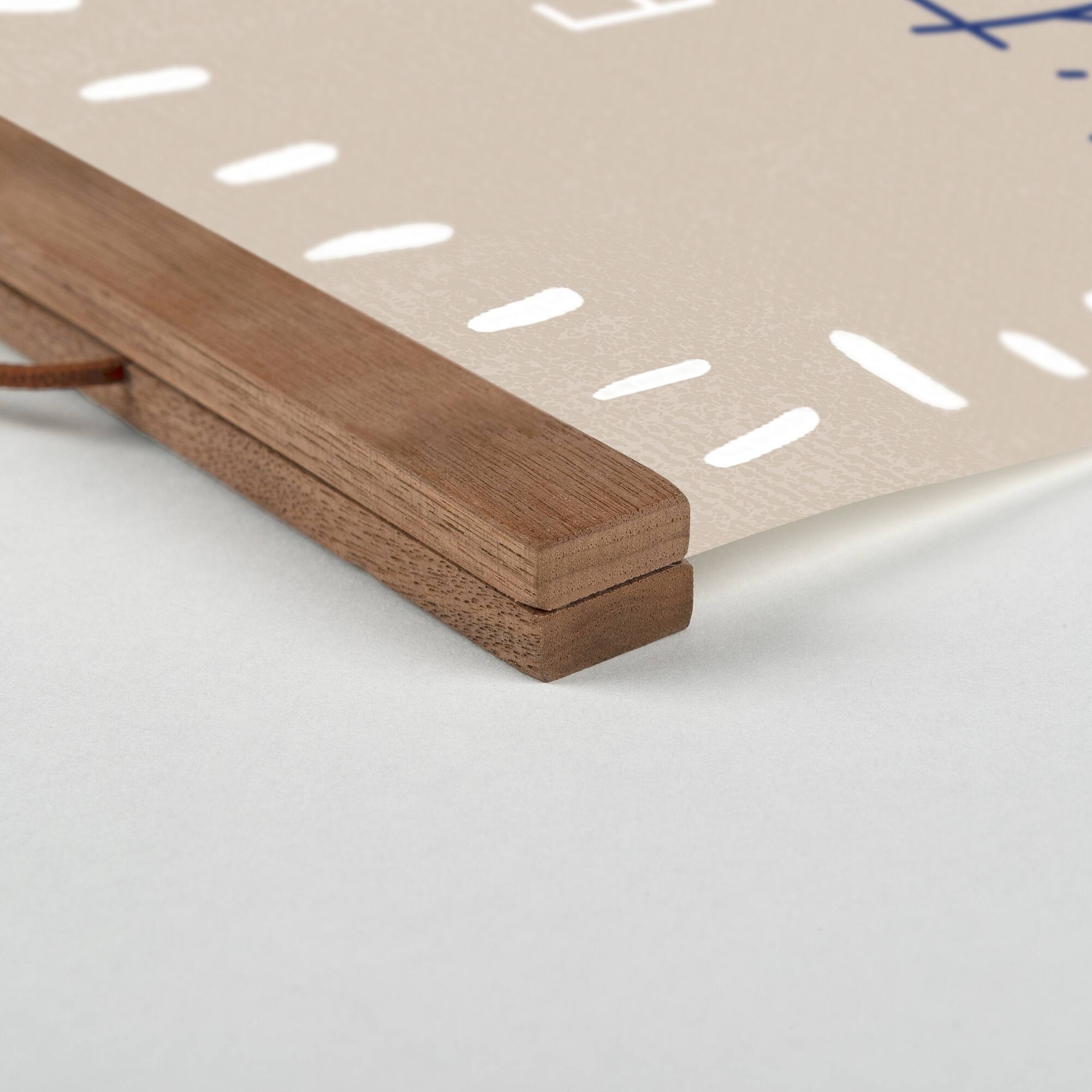 Enjoy the Little Things Teak Hanging Canvas